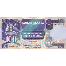 P31a Uganda - 100 Shillings Year 1987